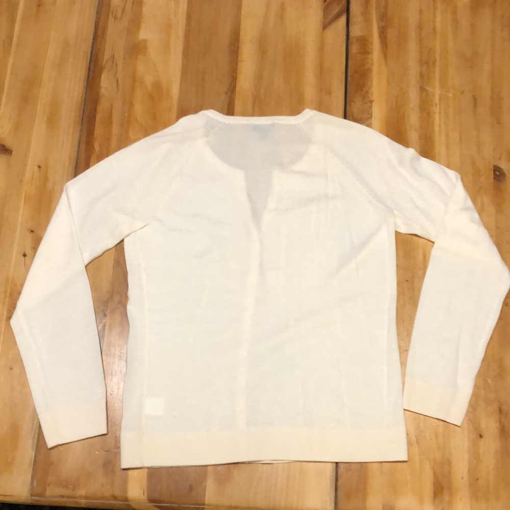 Italian Merino Wool Cardigan with Crystal Buttons - Picture 2 of 8